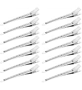 40 Pcs Duck Bill Clips, 3.5 Inch Hair Clips for Women, Rustproof Metal Alligator Curl Clip with H...
