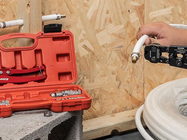 pex clamp tool kit pex crimping tool kit pex crimper pex clamp ring pex tubing cutter
