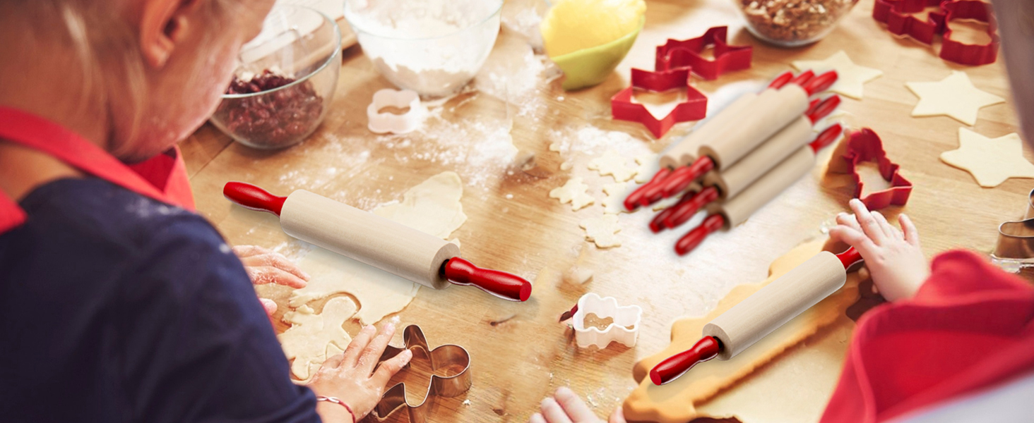 Mini Rolling Pin Kids Rolling Pin Set Small Rolling Pin for Dough