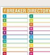 14 Sheets Breaker Panel Labels, 10 Electrical Box Catalog Labels and 4 Number Stickers, Colorful ...