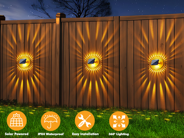 Solar Fence Lights