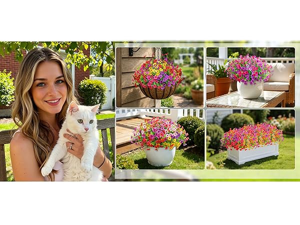 artificial outdoor flowers