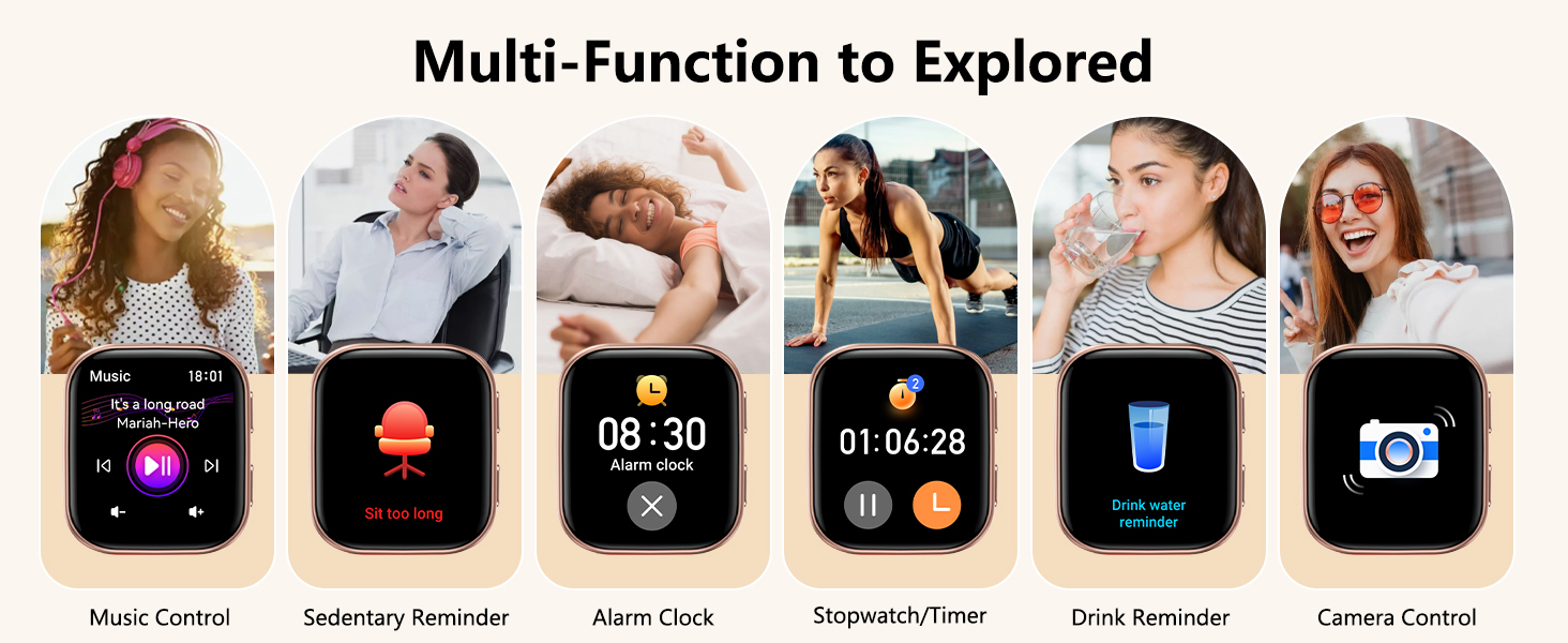 fitness watch with multi-function