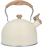 HAOHIZE Whistling Kettle, Tea Kettle Stovetop Stainless Steel Tea Kettle 2.5L Whistling Tea Pot w...