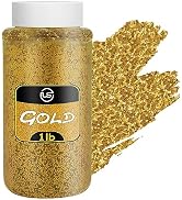 Glitter – 1 LB Gold Glitter – Glitter for Resin, Glitter for Crafts, Fine Glitter for Scrapbookin...