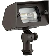 East Grove Home Amped Landscape Lighting 12V Flood Wall Wash Light with G4 Socket in Bronze Powde...