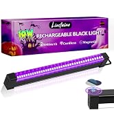 Rechargeable Black Light Bar, 5000mAh Large Capacity Battery Powered Black Lights for Glow Party,...
