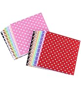 20pcs 15x15 cm Felt Fabric Sheet Dot Printed Felt Pack Squares Nonwoven Patchwork for DIY Kids Cr...