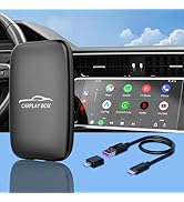 Wireless Carplay and Android Auto Adapter, Wireless Carplay Adapter for iPhone & Android Phone-Su...