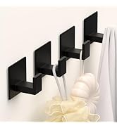 VINHOLD Adhesive Towel Hooks, Shower Hooks for Hanging Robe, Coat, Hat, Loofah, Heavy Duty Wall H...