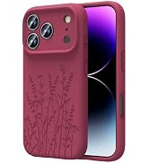 OAOA Engraved for iPhone 18 Pro/iPhone 17 Pro Case, Flower | Engraved, All-Round Protection, Prem...