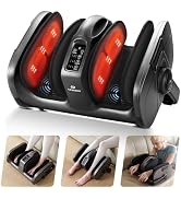 EaseZen Foot Massager with Heat & Vibration, Shiatsu Foot and Calf Massager for Pain Relief, Deep...