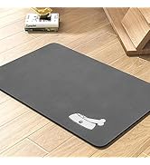 PADOOR Dog Food Mat-Absorbent Dog Bowl Mat-No Stains Quick Dry Dog Mat for Food and Water-Pet Foo...