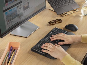 wave keys for business wireless ergonomic compact keyboard