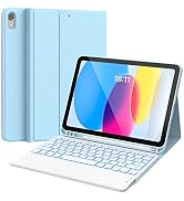 CHESONA Touchpad iPad 10th Generation Case with Keyboard (10.9", 2022), 7 Color Backlight, Multi-...