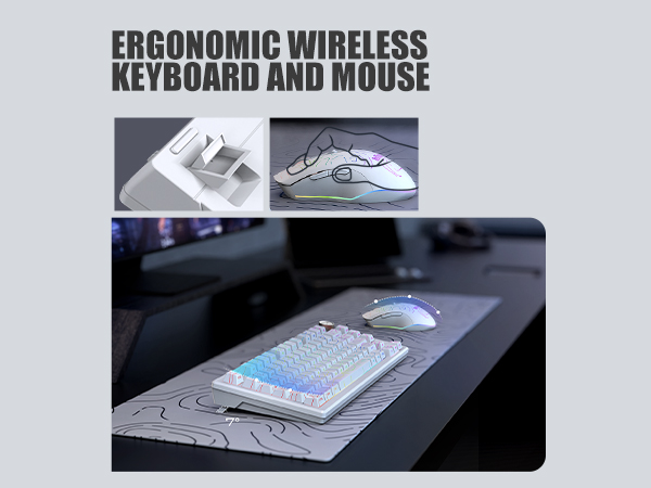 ergonomic keyboard and mouse
