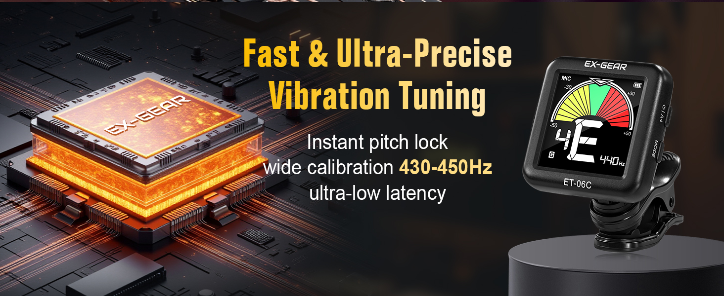 guitar tuner clip on