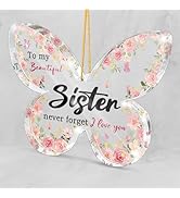 Pink Birthday Gifts for Sister, Pink Butterfly Shaped Ornaments -Graduation Wedding Christmas Wed...
