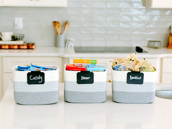 basket 9x9 storage cubes 9 inch storage bins baskets for organizing small woven pantry kitchen