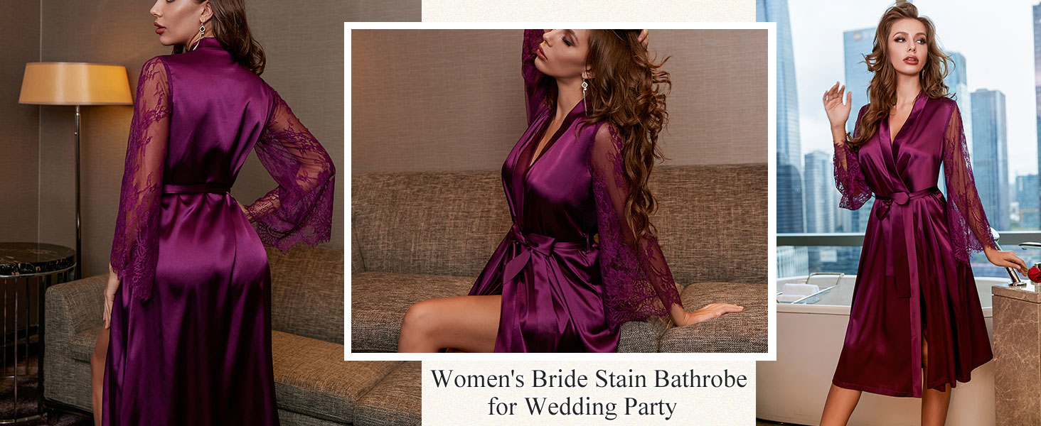 silk robe for women