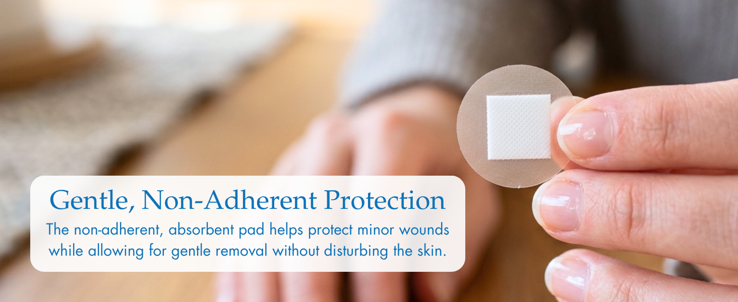 Gentle Non Adherent Pad to protect wound