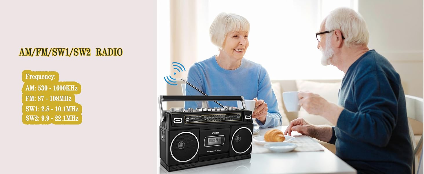 cassette player recorder radio boombox