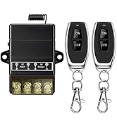 dstfuy Wireless Remote Switch 12V,DC 12V/24V/48V/72V/40A Relay,Wireless RF Switch for Anti-Theft ...