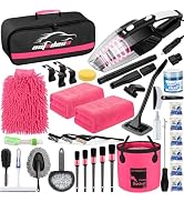 AUTODECO 41Pcs Car Cleaning Wash Kit Interior Detailing Cleaner Kit with High Power Handheld Vacu...