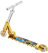 GANPUB 1Pc Gold Mini Two Wheel Toys Tiny Fingerboard Scooters, Mini Finger Skateboards Toy, Finge...