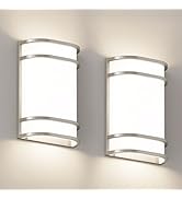 AKAARI Led Wall Lights Indoor- 10 Inch Modern Wall Sconce Lighting 3000K/4500K/6000K Adjustable L...