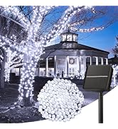 Minetom Solar String Lights Outdoor - 40FT 100 LED String Lights Solar Powered with 8 Lighting Mo...