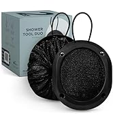 MainBasics Shower Tool Duo 2-1 Shower Loofah Sponge and Exfoliating Body Scrubber (2 Pack)