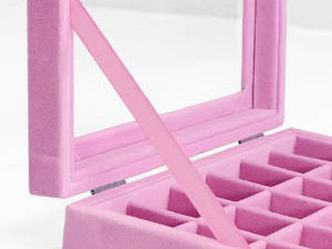 24 grid full velvet jewelry box