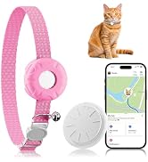 ZFSJTAG Cat Tracker, MINI GPS Tracker for Cats, Compatible with Apple Find My App(Only iOS), No M...