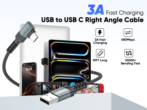 right angle usb c