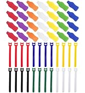 Cable Management Kit, 28 Pcs Multi-color Cable Labels and 24 Pcs Reusable Fastening Cable Ties, C...
