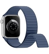 Magnetic Silicone Sport Bands Compatible with Apple Watch Band 40mm 38mm 41mm 42mm 44mm 45mm 46mm...