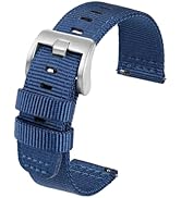 TACTICAL FROG Nylon Watch Band 20 mm 22 mm Watch Strap Replacement for Men Women Military Watch S...