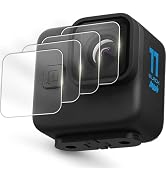 FiTSTILL 4PCS Screen Protector for Go Pro Hero 11 Black Mini,Ultra lear Tempered Glass Lens Prote...