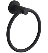 BGL 304 Stainless Steel Towel Ring Hanging Round Simple Black Towel Circular Holder