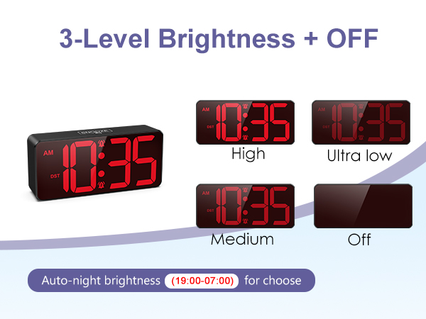 Battery Operated Digital Clock for Travel