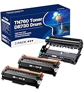 WEAREC TN760 Toner Cartridge and DR730 Drum Unit Replacement for Brother TN-760 TN730 DR730 DR 73...