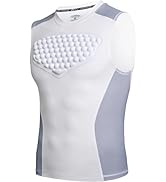 COOLOMG Adult Baseball Chest Protector Mens Padded Shirt Heart Guard Sternum Protection for Footb...