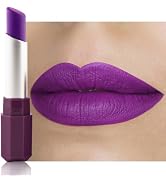 HHLTOH Vivid Violet Matte Purple Lipstick for Women - Pigmented Lip Crayon & Face Paint Stick for...