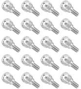 MECCANIXITY PC Computer Case Thumbscrews, Carbon Steel Nickel Plated Knurled Thumb Screws Bolts F...