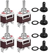 DaierTek Waterproof Momentary Toggle Switch 12V DC 20A Heavy Duty Marine SPDT Switch Rocker 3 Way...