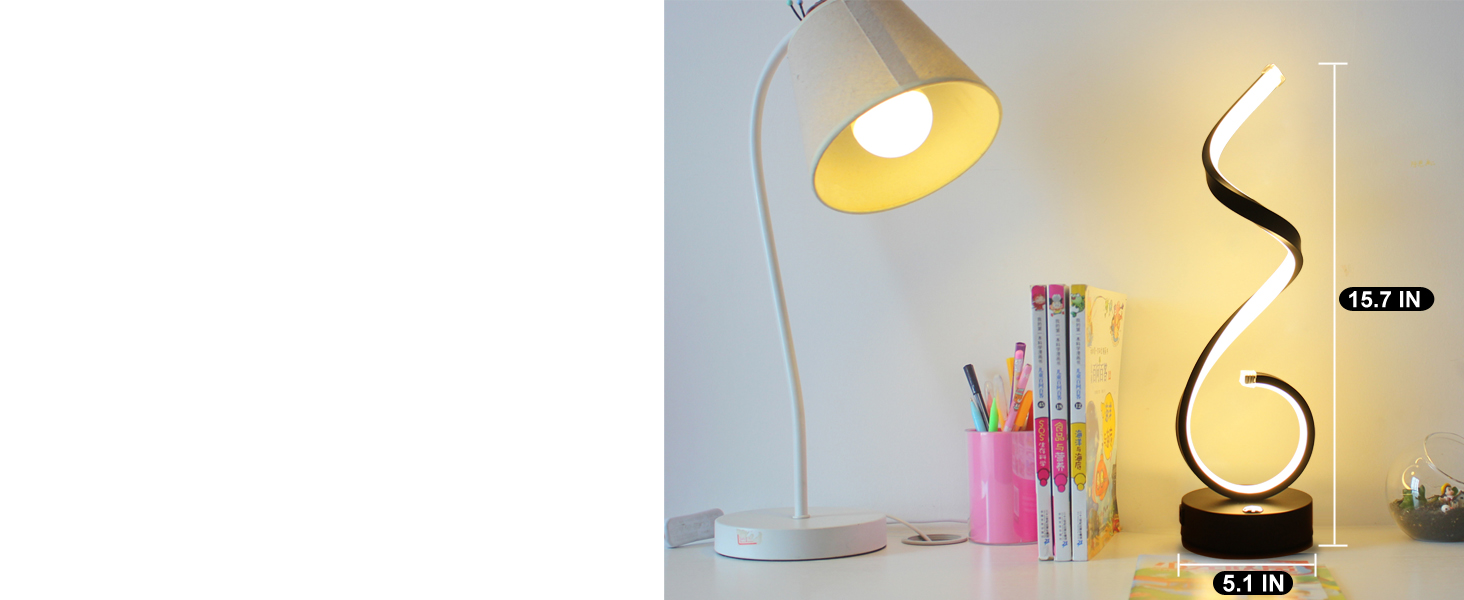 usb spiral table lamp