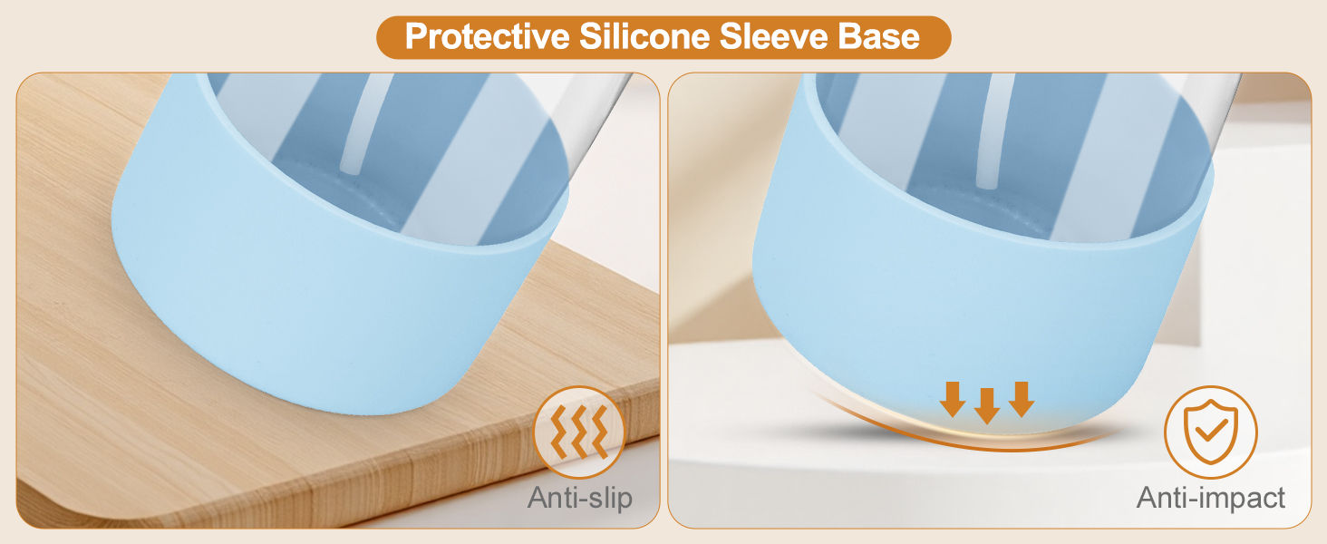 bottles with sleeves
