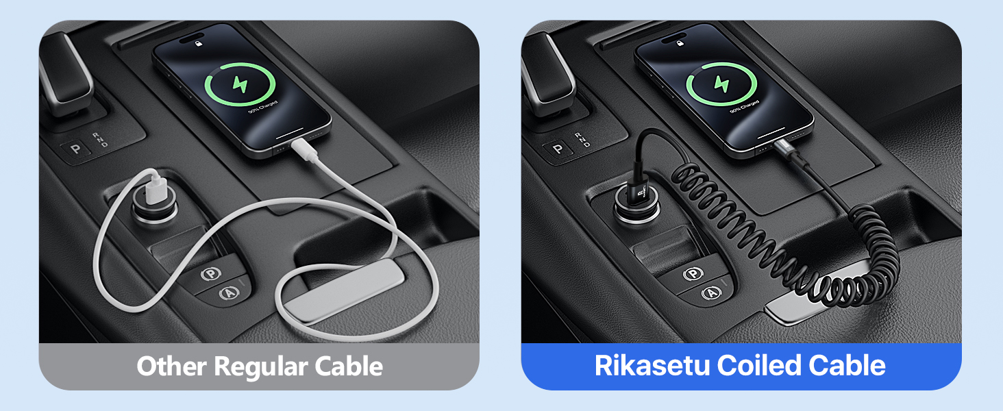 Coiled USB C Cable