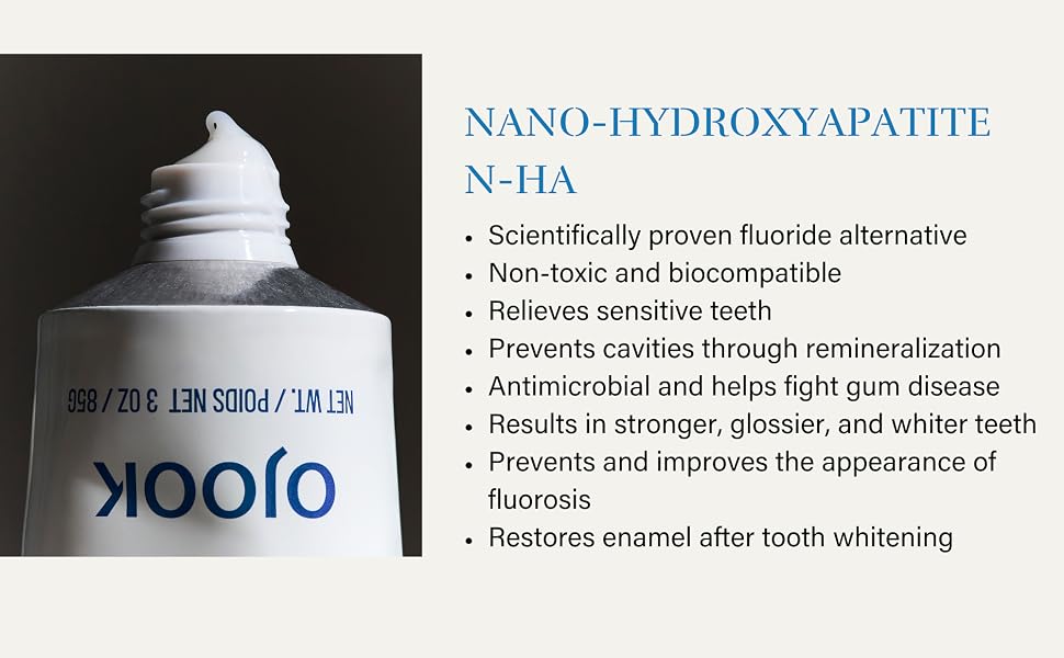 Nano-hydroxyapatite oral care benefits